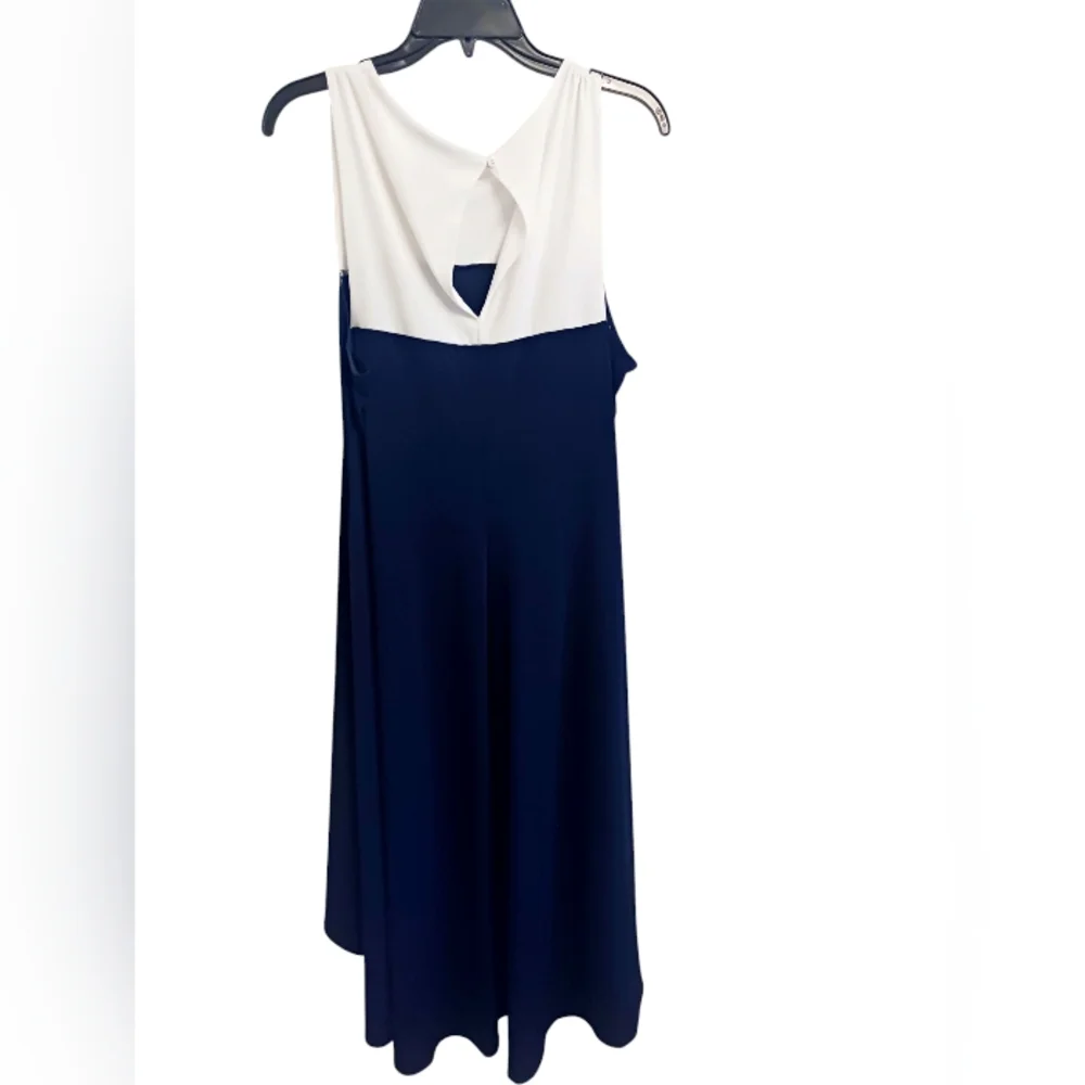 Black & White Colorblock Flowy Maxi Dress Size Large - Picture 5 of 5